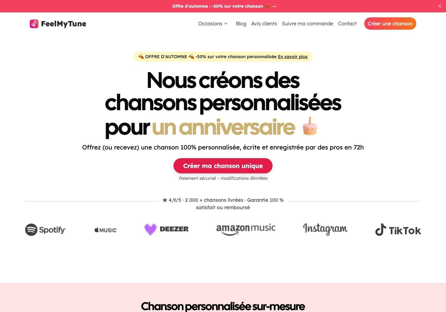 FeelMyTune website