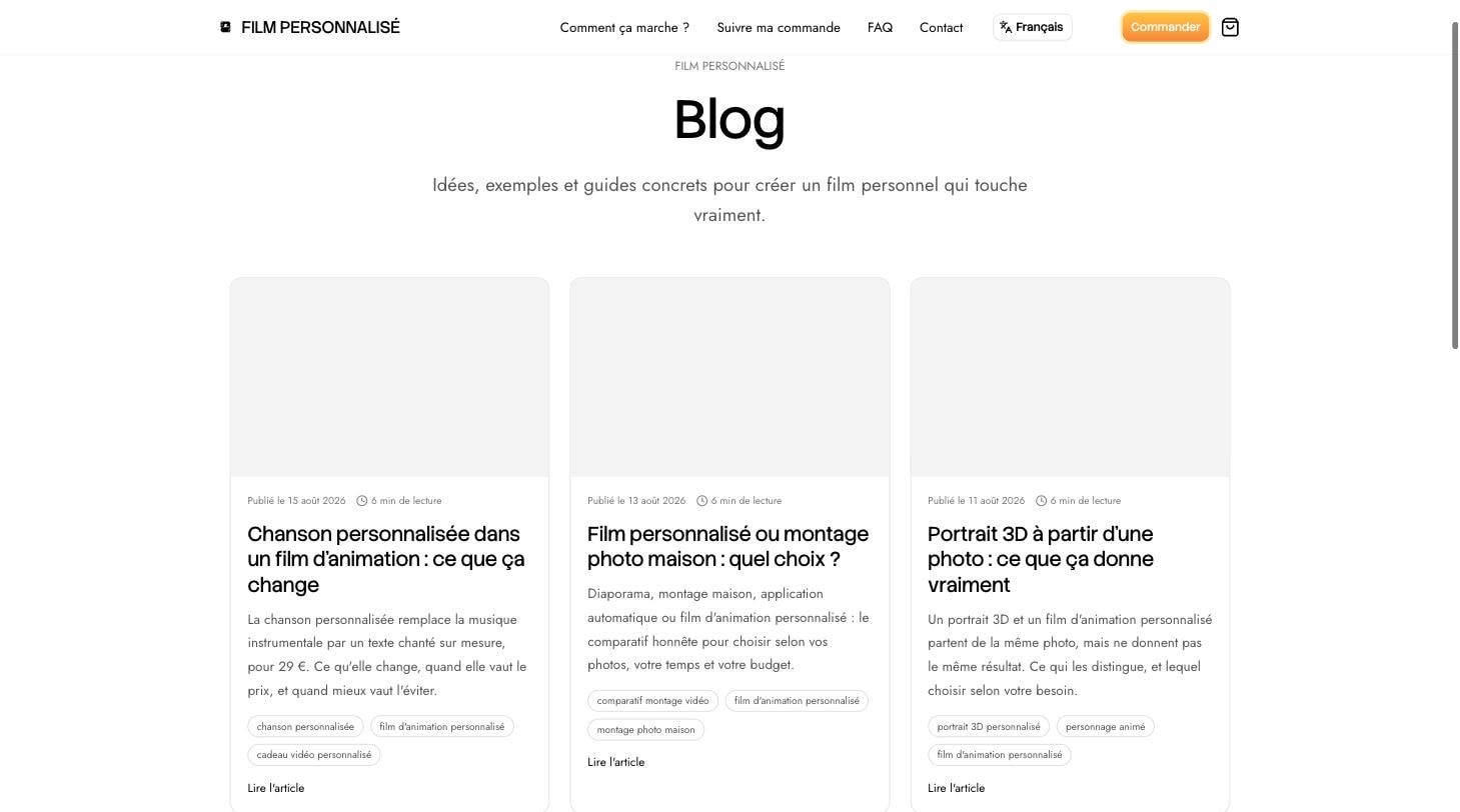 Film Personnalisé multilingual blog